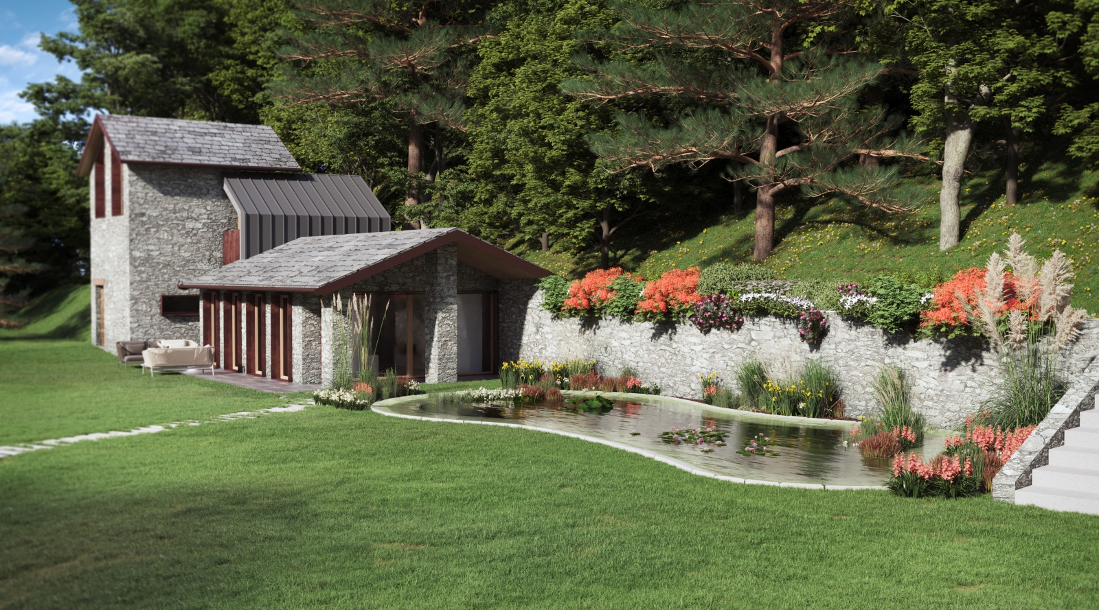 Progetto per villa privata, Pianello del Lario (CO)