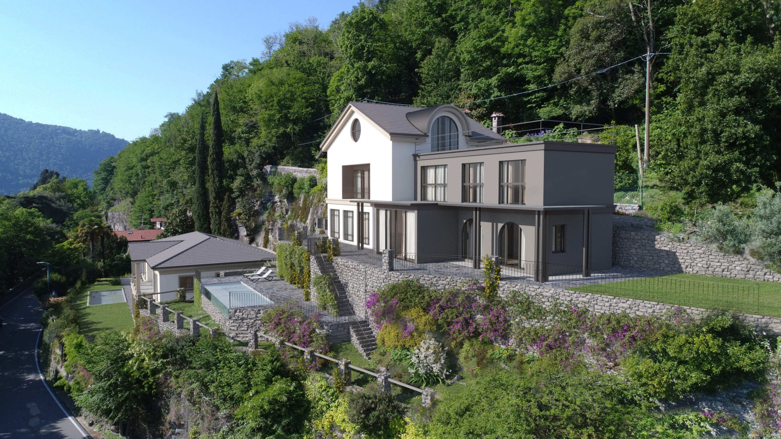 Progetto per due ville unifamiliari, Moltrasio (CO)